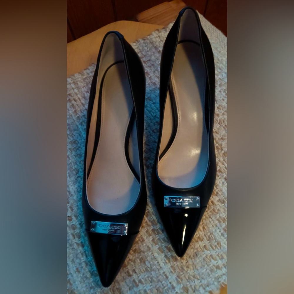 Coach Patent Leather Cap Toe Heels